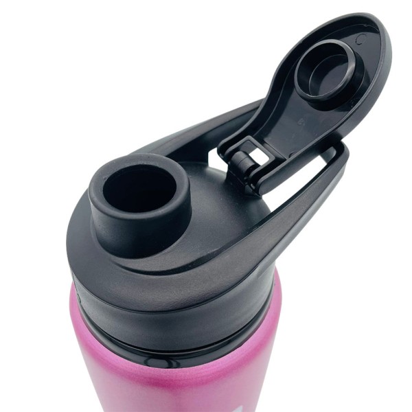 Encontraproduto.com.br - Garrafinha Squeeze Alumínio Brilhante com Trava 750ml Academia VG+