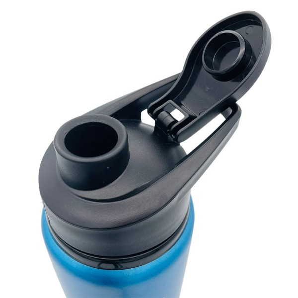 Encontraproduto.com.br - Garrafinha Squeeze Alumínio Brilhante com Trava 750ml Academia VG+