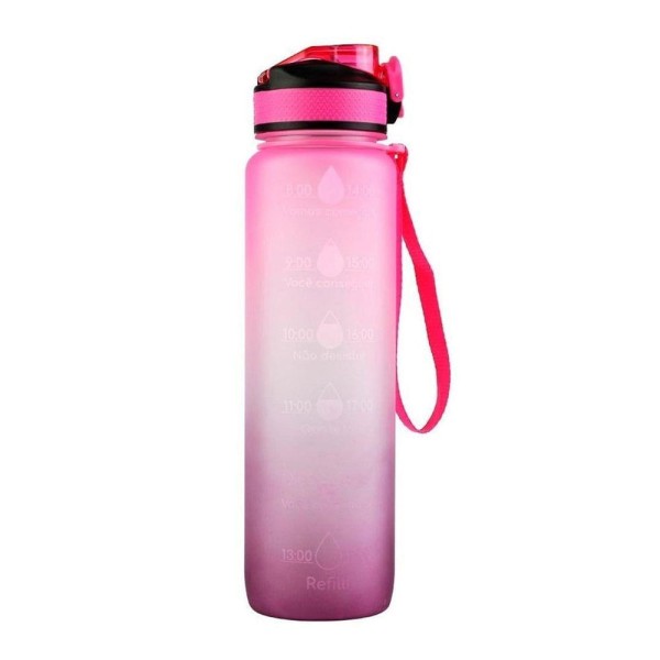 Encontraproduto.com.br - Garrafinha Squeeze Plástico com Bico 1 Litro Academia VG+