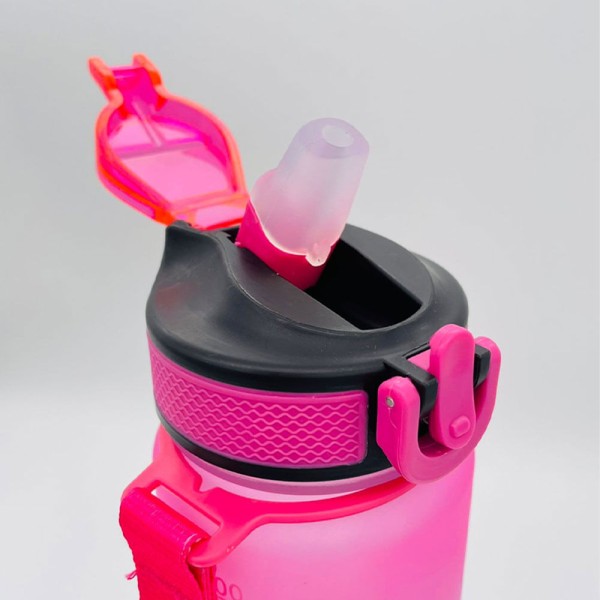 Encontraproduto.com.br - Garrafinha Squeeze Plástico com Bico 1 Litro Academia VG+
