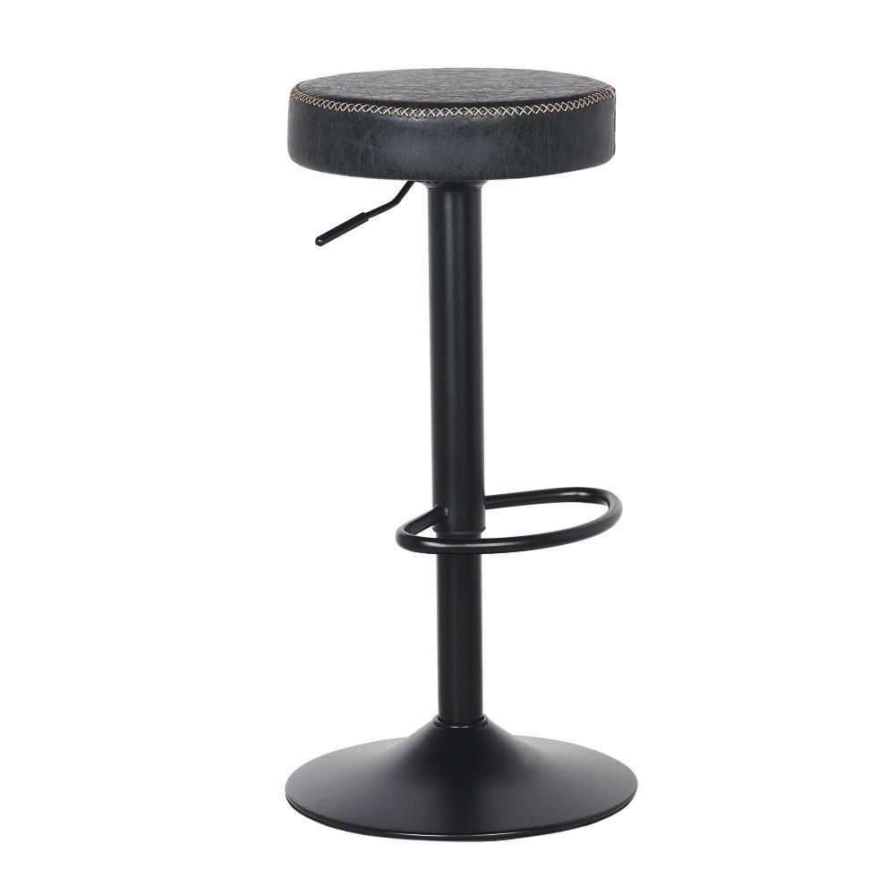 Banqueta Alta Estofada p/Cozinha Americana Giratória preto