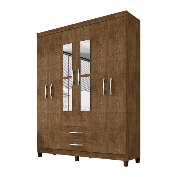 Encontraproduto.com.br - Guarda Roupa De Casal Modena Com Sapateira Cannes Multiuso Egito Malbec Incorplac