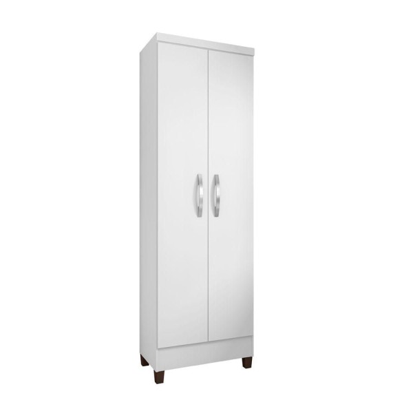 Encontraproduto.com.br - Kit Cômoda Sapateira 1 Porta 4 Gavetas Cannes Com Multiuso Egito 2 Portas Branco Incorplac