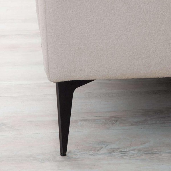 Encontraproduto.com.br - Sofá Unne 2 Lugares com Molas Ensacadas Bouclê Bege 170 cm