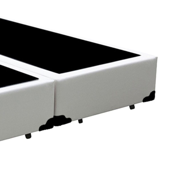 Encontraproduto.com.br - Cama Box King 193 Tecido Branco Com Colchão Alegro Bello Box D28 Cinza 57x193x203