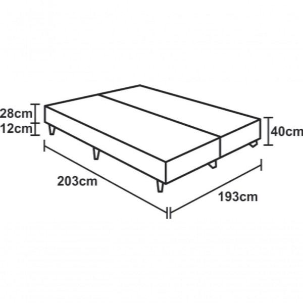 Encontraproduto.com.br - Cama Box King 193 Tecido Branco Com Colchão Alegro Bello Box D28 Cinza 57x193x203