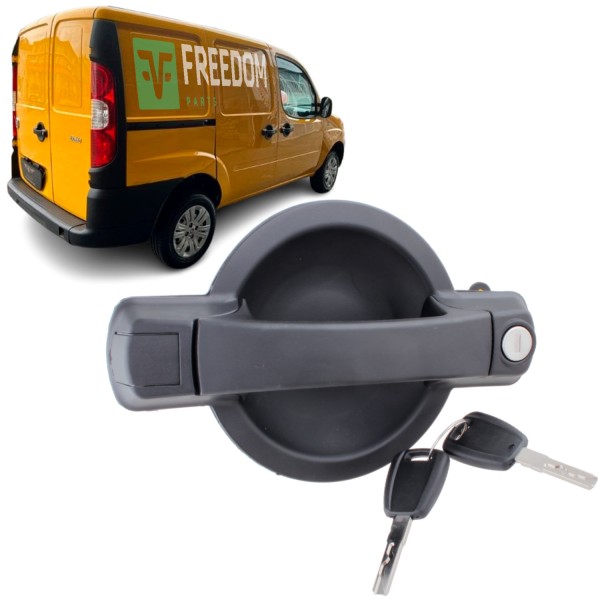 Maçaneta da porta  fiat doblo 2002 a 2017 lateral de correr c/ chave