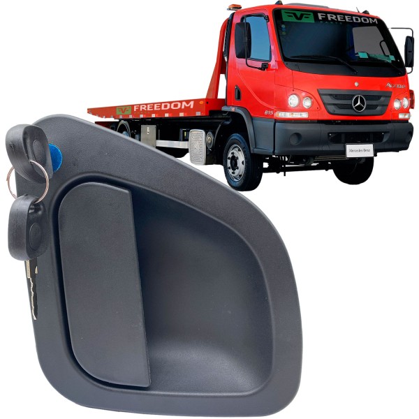 Maçaneta da porta mercedes benz accelo externa direita c/ chave