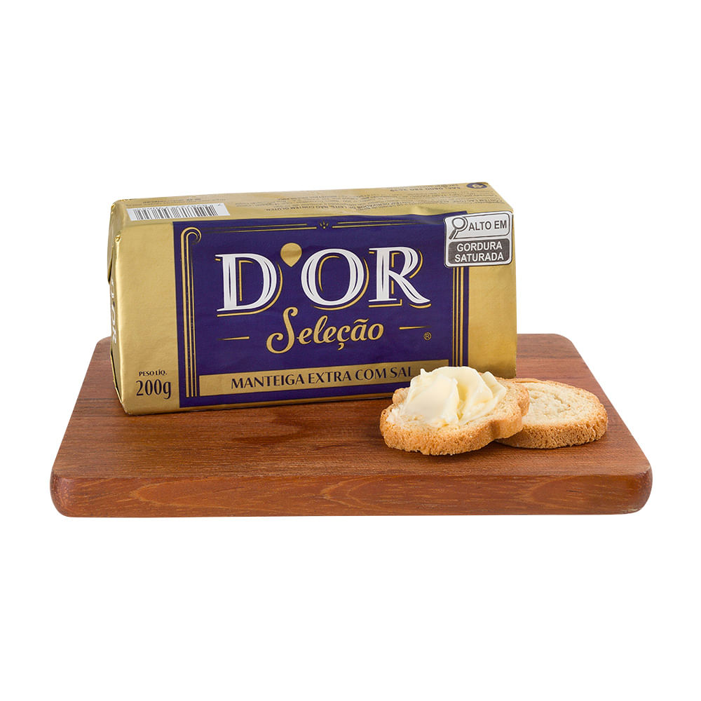 Encontraproduto.com.br - Manteiga Tablete Seleção Com Sal Dor 200g