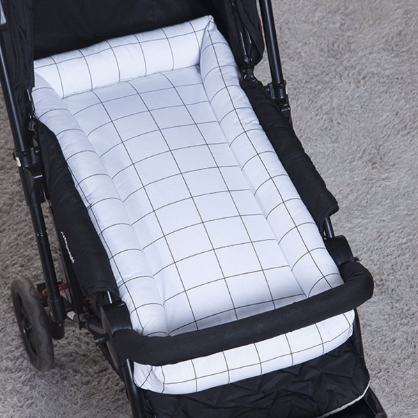 Encontraproduto.com.br - Ninho Para Carrinho E Mini Berço Percal 200 Fios 100% Algodão Grid