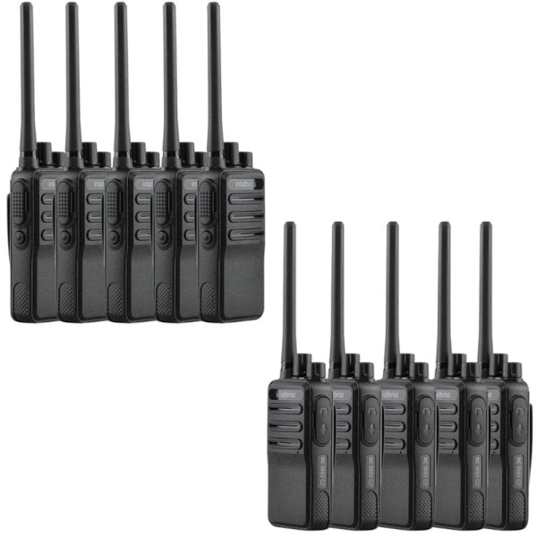 Encontraproduto.com.br - 10x Rádio Comunicador Intelbras Rc3002 G2 - Walkie Talkie Ht
