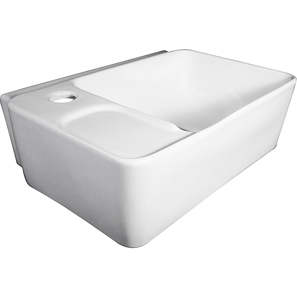 Encontraproduto.com.br - Lavatório Suspenso Viseu 40x30 Cm Branco Luzarte