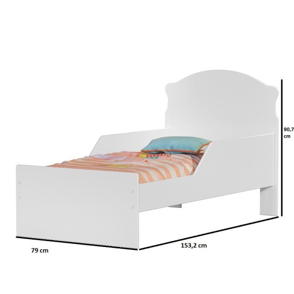Encontraproduto.com.br - Mini Cama Infantil/juvenil Livia Branco