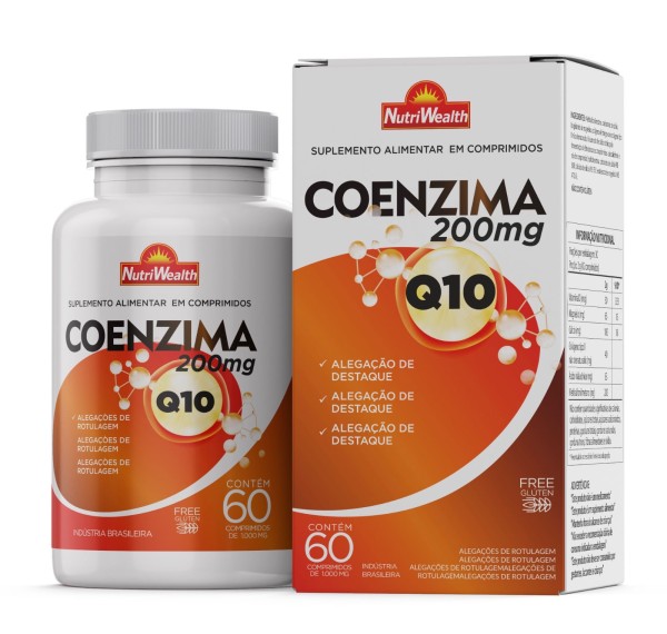 COENZIMA Q10 200MG 60 CPRS NUTRI WEALTH