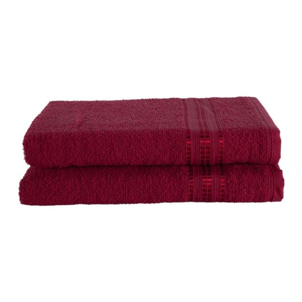 Encontraproduto.com.br - Kit 02 Toalhas De Banho Linea Vermelho Real