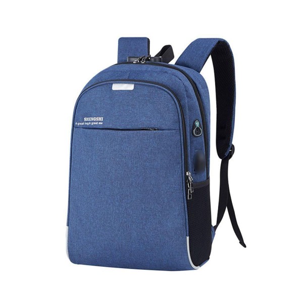 Encontraproduto.com.br - Mochila Notebook Com Cadeado Anti Furto Lorben Saída Cabo Auxiliar Usb Fone Ouvido Gt6238