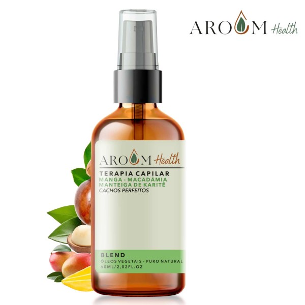 Encontraproduto.com.br - Blend terapia capilar - Óleos vegetais Coco, Macadâmia e Karité , Cachos Pefeito - 60 ML