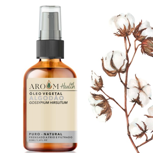 Encontraproduto.com.br - Óleo de Algodão Puro - 100% natural cabelo e pele 50 ml Aroom Haelth