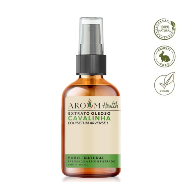 Encontraproduto.com.br - Óleo de Cavalinha Puro - 100% natural cabelo e pele 50 ml Aroom Health
