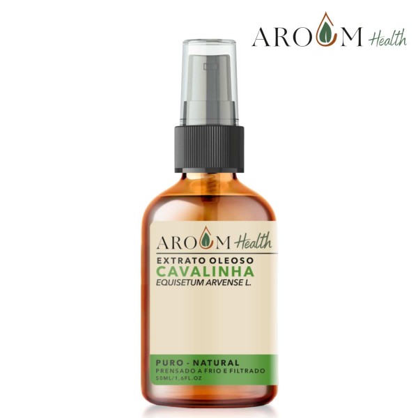 Encontraproduto.com.br - Óleo de Cavalinha Puro - 100% natural cabelo e pele 50 ml Aroom Health