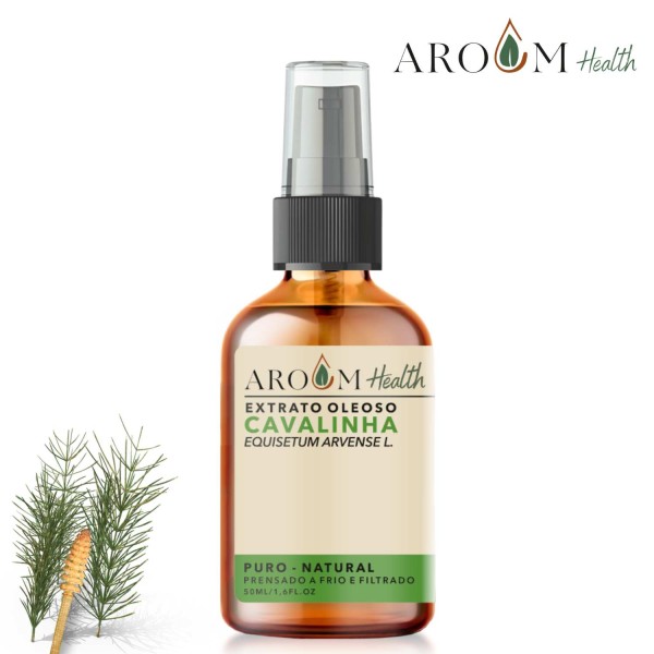 Encontraproduto.com.br - Óleo de Cavalinha Puro - 100% natural cabelo e pele 50 ml Aroom Health