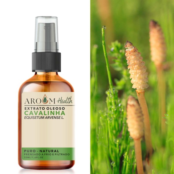 Encontraproduto.com.br - Óleo de Cavalinha Puro - 100% natural cabelo e pele 50 ml Aroom Health