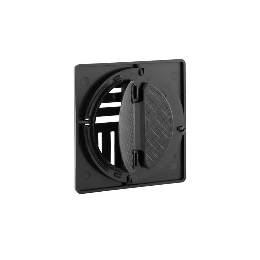 Grelha Com Dispositivo Anti-inseto Completo Basic Preto 15x15 - Simmetria