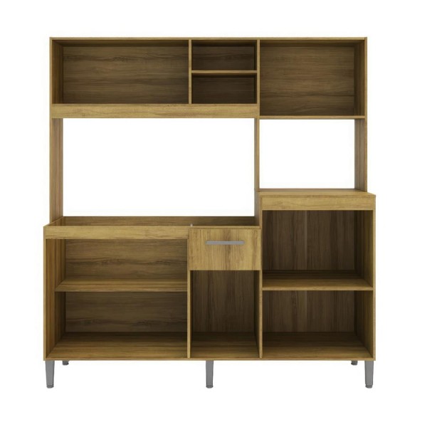 Encontraproduto.com.br - Cozinha Compacta Jasmin 8 PT 1 GV Dakar e Verde