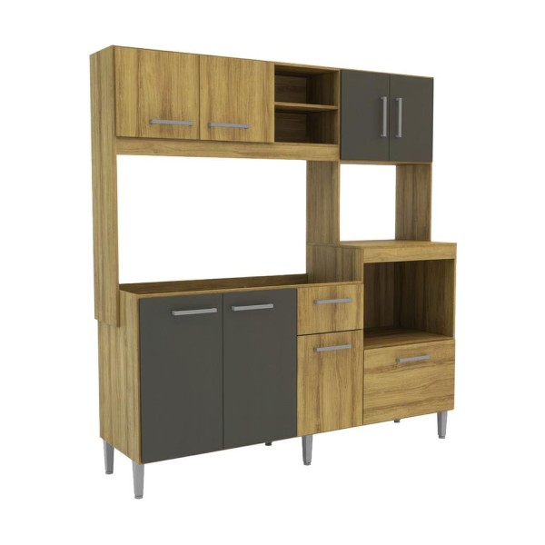 Encontraproduto.com.br - Cozinha Compacta Jasmin 8 PT 1 GV Dakar e Vulcano