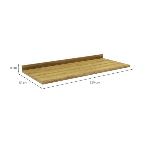 Encontraproduto.com.br - Tampo para Balcão Ipê Mel 120 cm