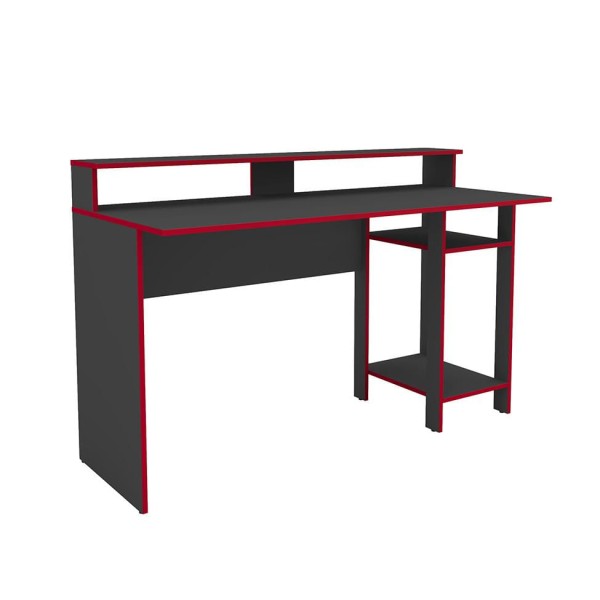 Encontraproduto.com.br - Mesa Gamer Eddie Vulcano e Vermelha