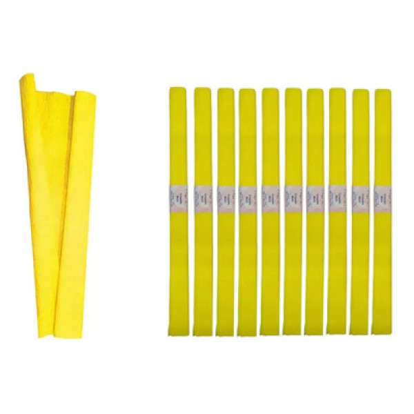 PAPEL CREPOM COMUM AMARELO