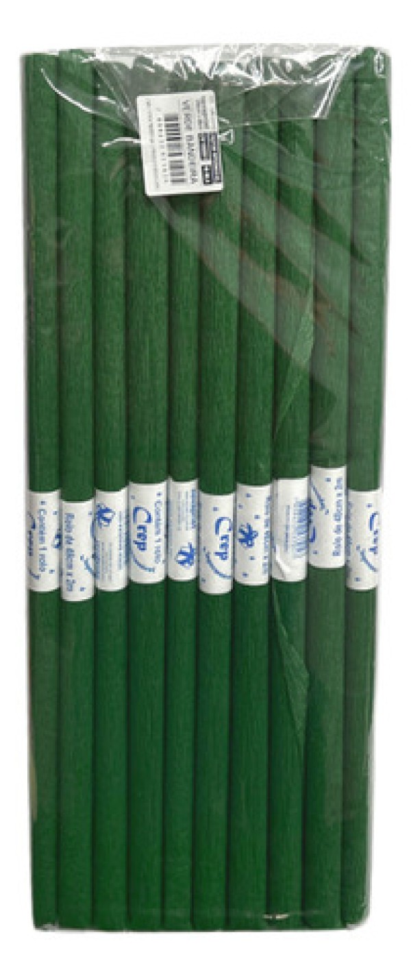 PAPEL CREPOM ENCERADO IMPERMEAVEL VERDE BAND