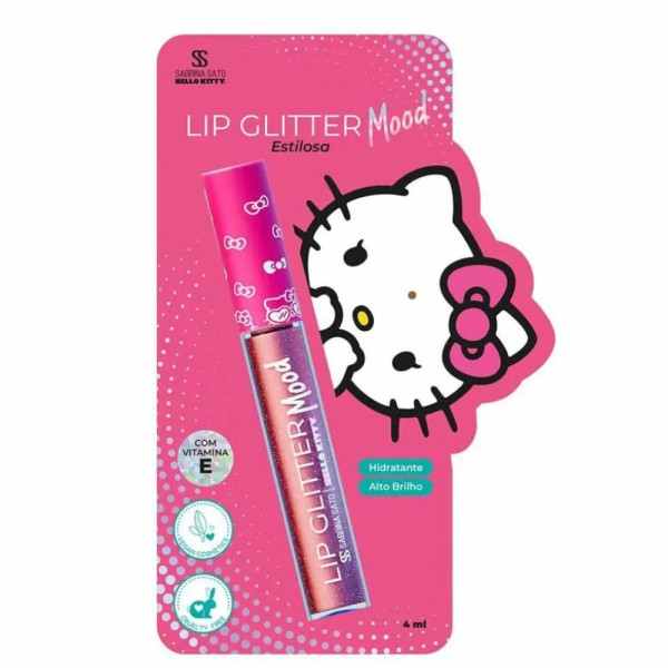 Encontraproduto.com.br - Brilho Labial Mood Estilosa 4ml Sabrina Sato x Hello Kitty