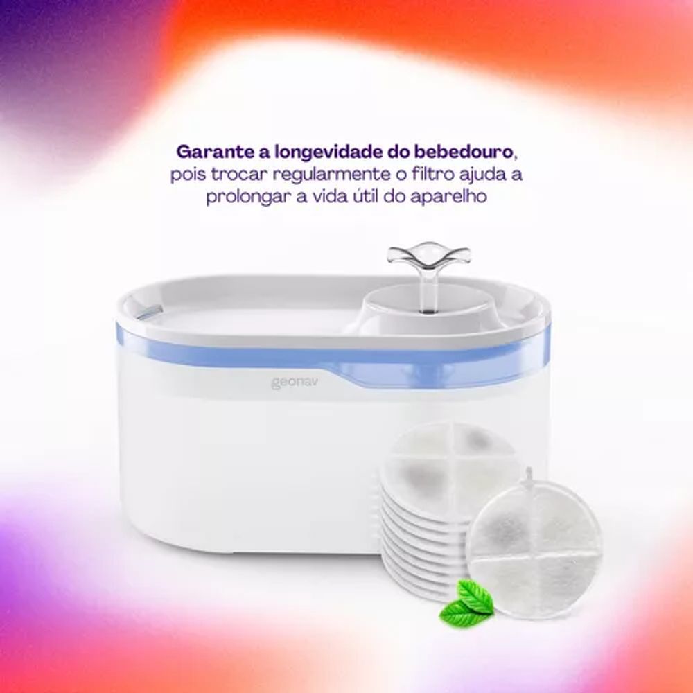 Encontraproduto.com.br - Filtro de Bebedouro Inteligente Pets HIPETBEBF Geonav