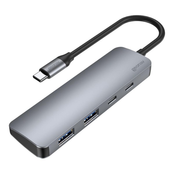 Encontraproduto.com.br - Cabo Adaptador Hub 4x1 USB-C Multiportas UCA12 Geonav