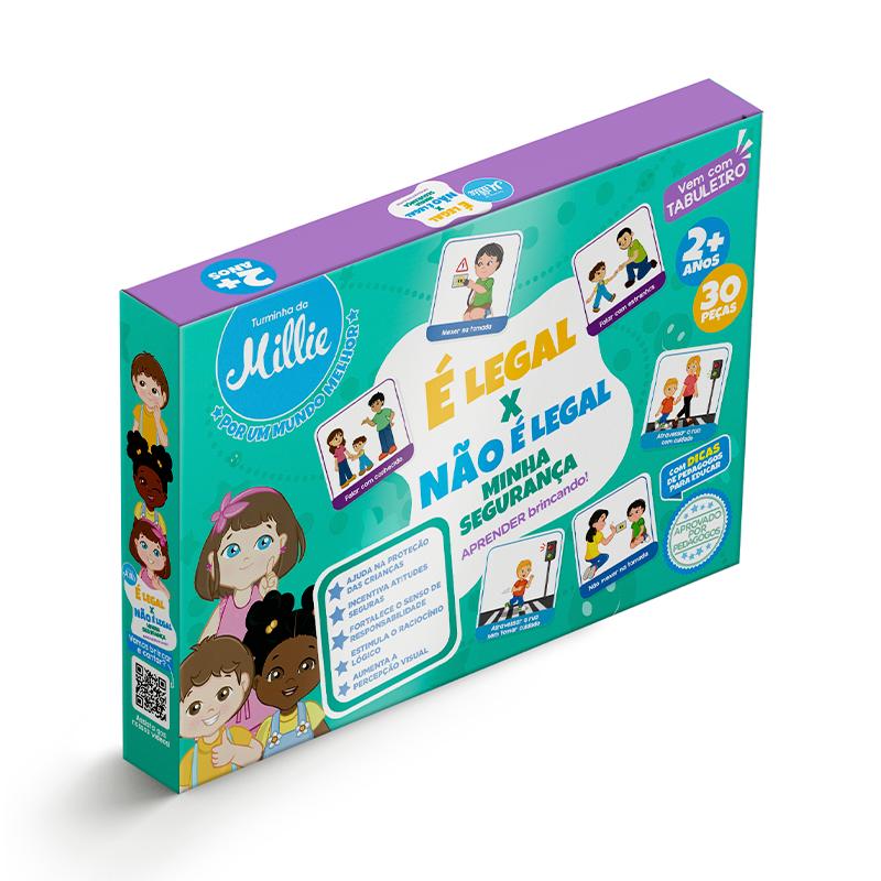 Jogo de Tabuleiro - É legal x Não É Legal - Minha Segurança - Turminha da Millie