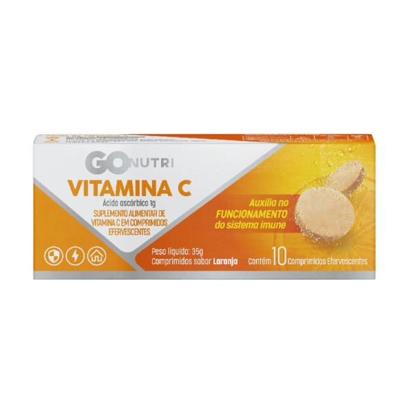 Encontraproduto.com.br - GOnutri Vitamina C Efervescente C/ 10 Unidades