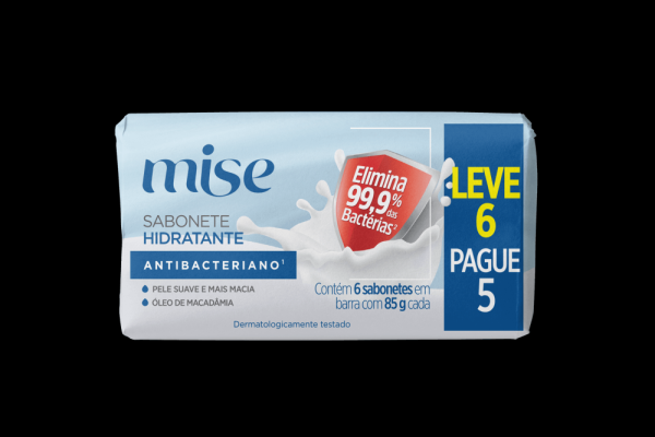 Sabonete Hidratante em Barra Mise 85g Leve 6 e pague 5 - Antibacteriano