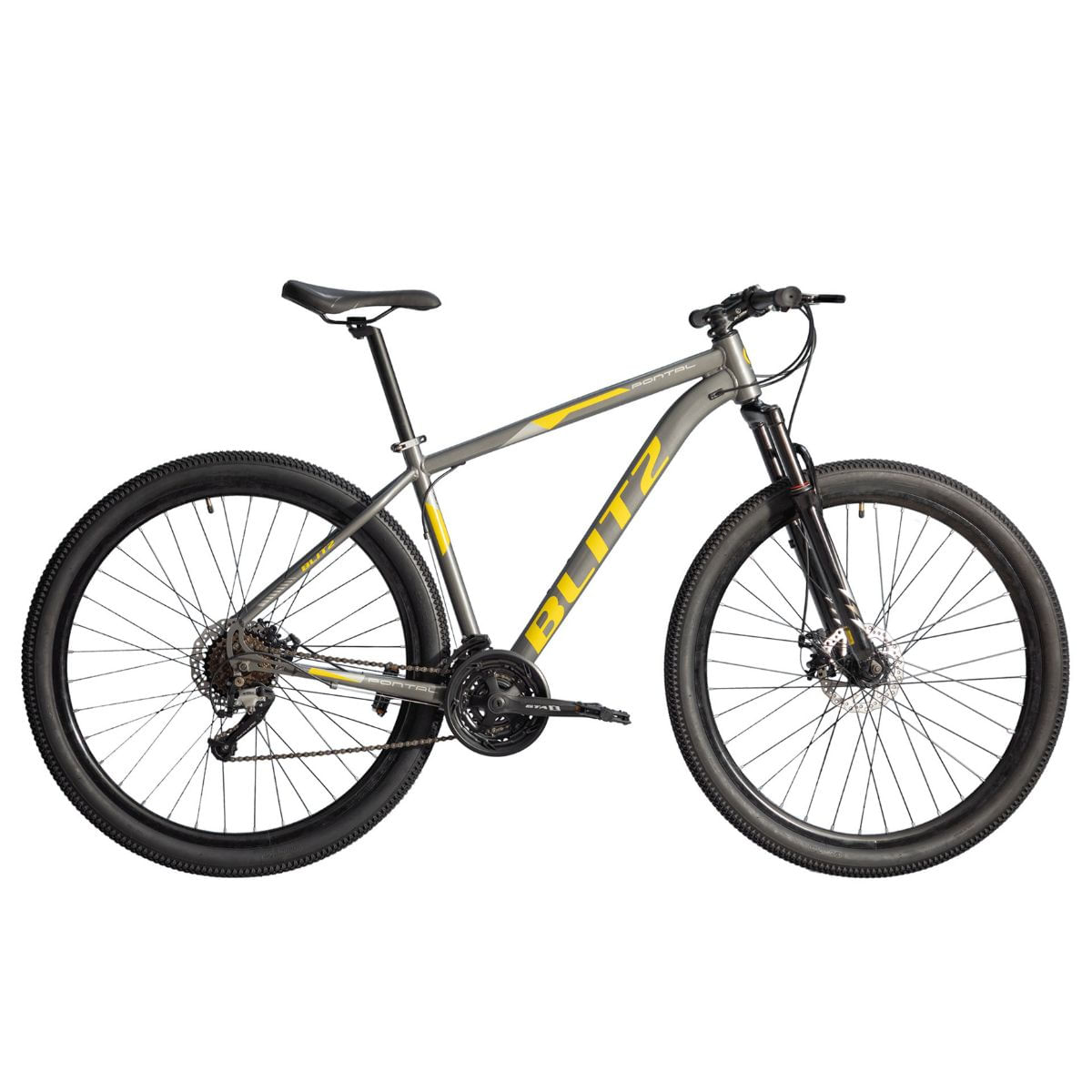 Encontraproduto.com.br - 2407 - Bicicleta Blitz Pontal 21V Freio a Disco Aro 29