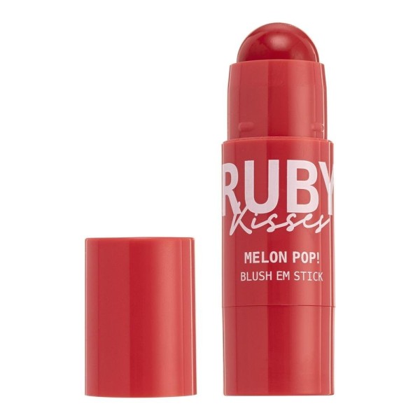 Encontraproduto.com.br - Blush em Stick Melon Pop Peach Pop - Ruby Kisses