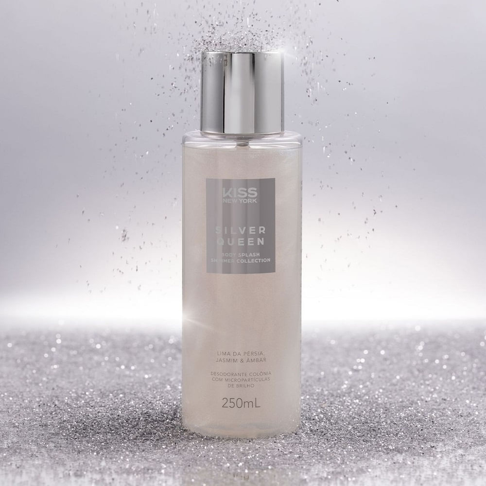 Encontraproduto.com.br - Body Splash Shimmer Silver Queen - Kiss New York