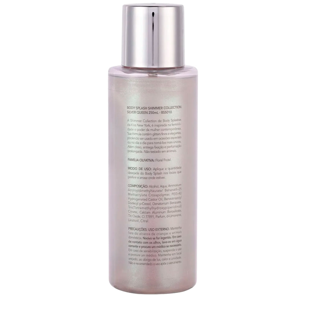 Encontraproduto.com.br - Body Splash Shimmer Silver Queen - Kiss New York