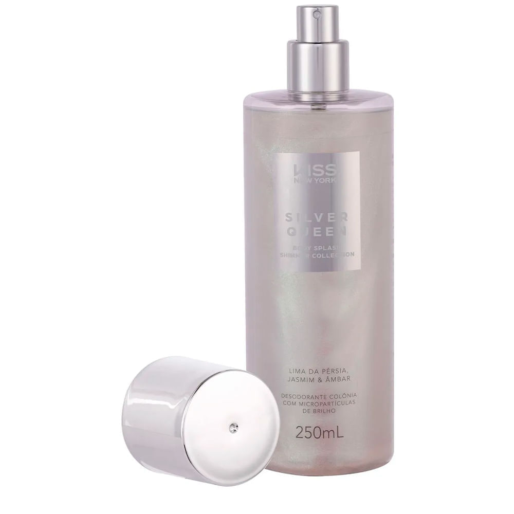 Encontraproduto.com.br - Body Splash Shimmer Silver Queen - Kiss New York