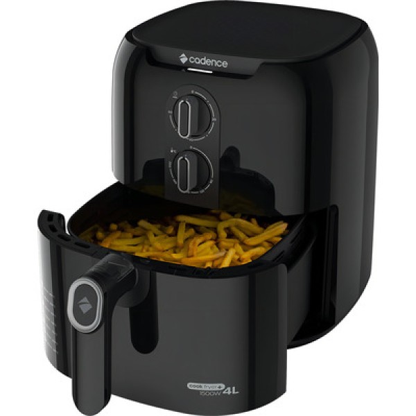 Fritadeira sem Óleo Super Cook Fryer 3,8L Preta 220V Cadence