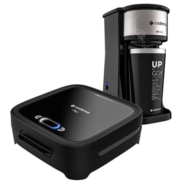 Encontraproduto.com.br - Kit Click Cadence - Sanduicheira e Cafeteira To Go