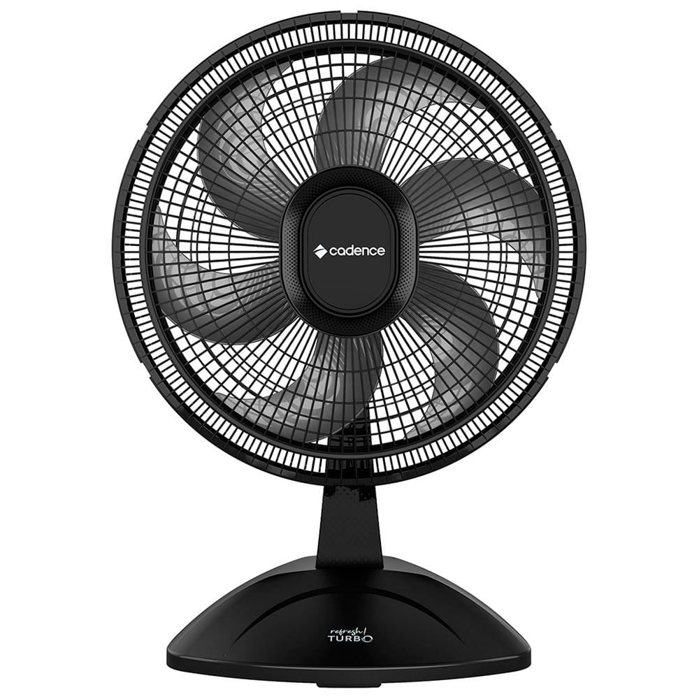 Ventilador de Mesa Cadence VTR410 Refresh Turbo Pro 6 Pás 3 Velocidades Preto