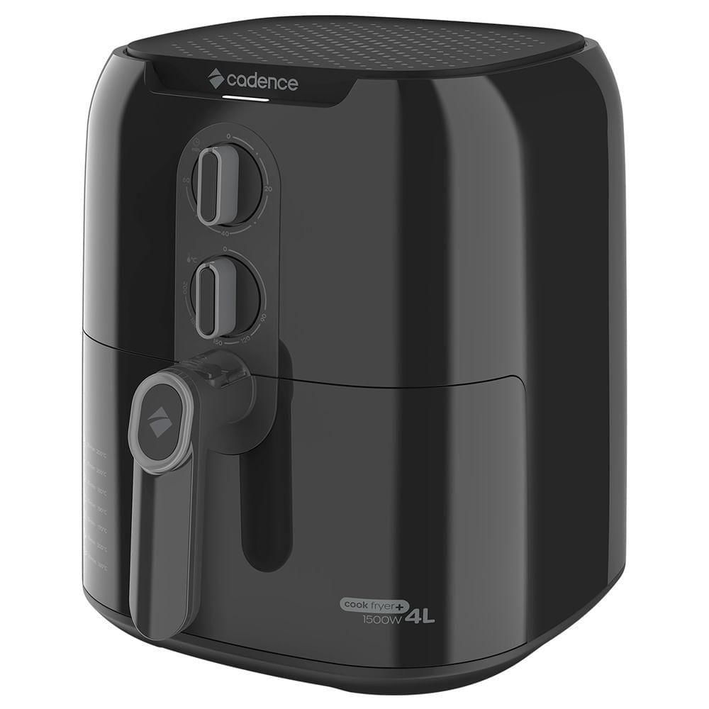 Encontraproduto.com.br - Kit Trio Black Cadence - Sanduicheira Click - Fritadeira 4L - Mixer - 220V