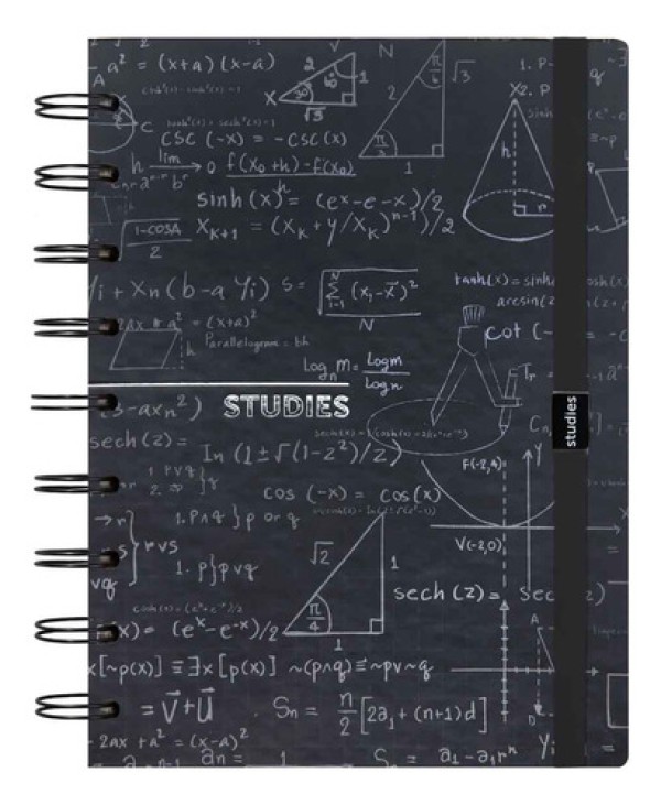 Caderno Médio Profissões Matemática com 110 Folhas Studies