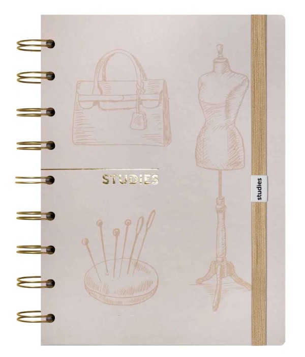 Caderno Médio Profissões Moda com 110 Folhas Studies